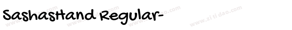 SashasHand Regular字体转换